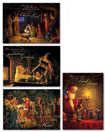 CC - Card Pack - Greg Olsen Christmas Cards 16 Count Boxed Set<BR>グレッグ・オルセン画　クリスマスカードパック（16枚）